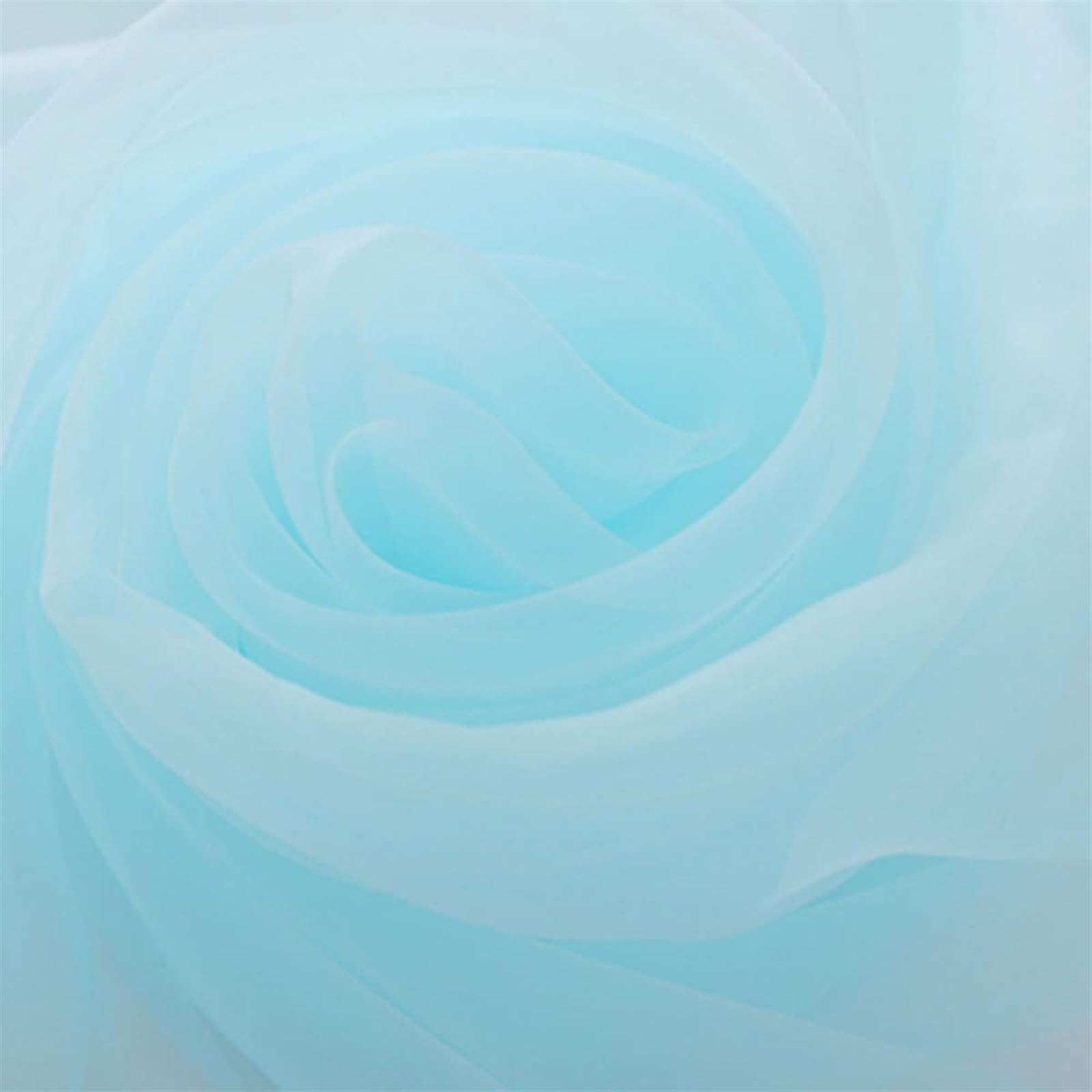 Organza-Stoff, Transparenter Organzastoff for Stuhlhussen for Hochzeiten, Tischläufer, Partydekorationen,(Blauw)
