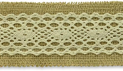 Trims by the Yard Annalie Jute Lace Natural | (10 Yard Cut) Trim