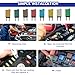BOJACK ATM Manual Resettable Fuse Low Profile Mini Blade Fuses 5A 6A 7.5A 10A 15A 20A 25A 30A Amp Automotive Circuit Breaker Fuses DC 12V 28 Volts Boat Marine RV Car Truck (8 pcs Mixed