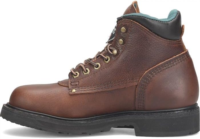 Carolina Sarge 6" Steel Toe Work Boot for Men - Rugged Leather Upper, Moisture-Wicking Lining, Cushioning Insole, Slip Resistant, Brown - 8.5 D - Image 2