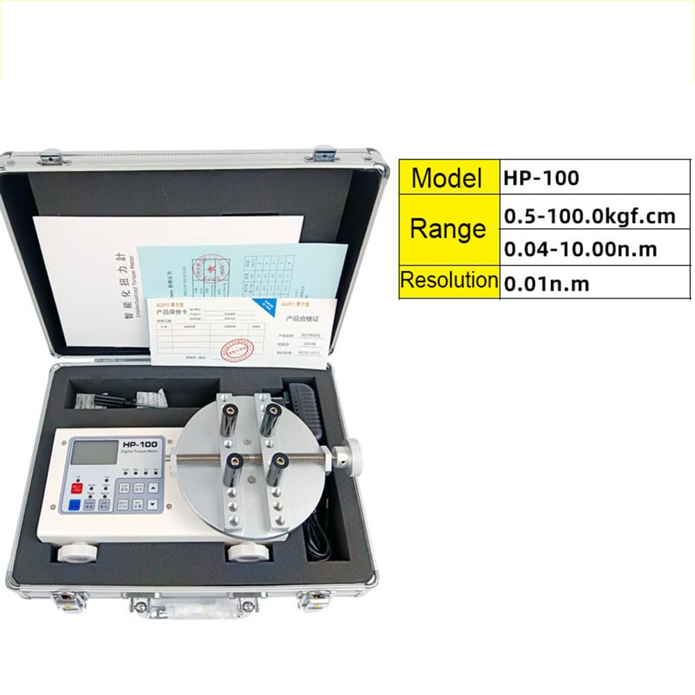 Tester digitale per contatore di coppia per tappi di bottiglia, morsetto regolabile da 10 a 160 mm, strumento di precisione con display multi-unità per controllo qualità