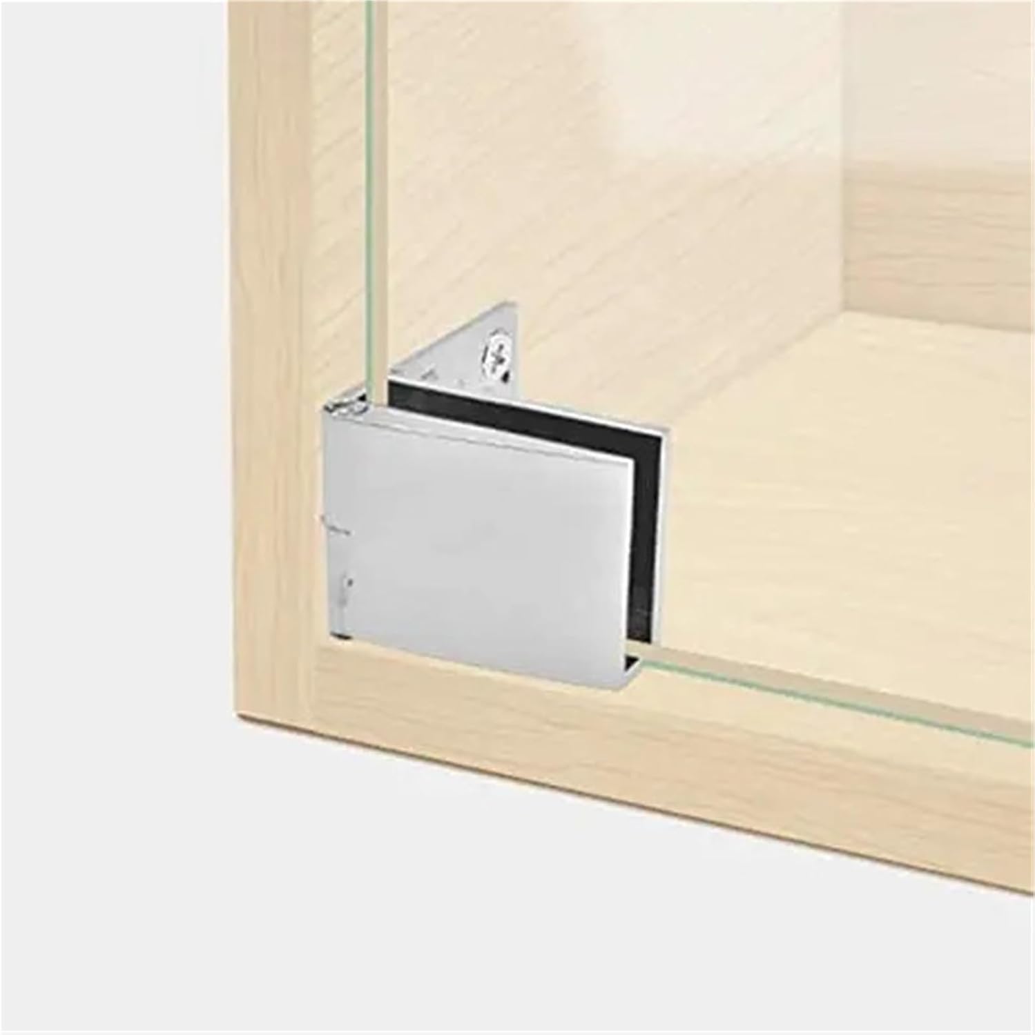 4 Pack Glass Door Hinges Glass Cabinet Door Hinge Glass Wine Cabinet Hinge Glass Display Hinge