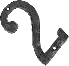 Mipcase Cast Iron Decorative House Numbers Stylish Metal Door Address Sign Easy to Install Suitable for Indoor Use Modern Design for Room Identification Two