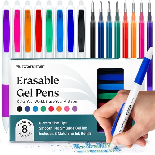 Stylos effaçables Roterunner boîtier blanc, élégance et finitions haut de gamme
