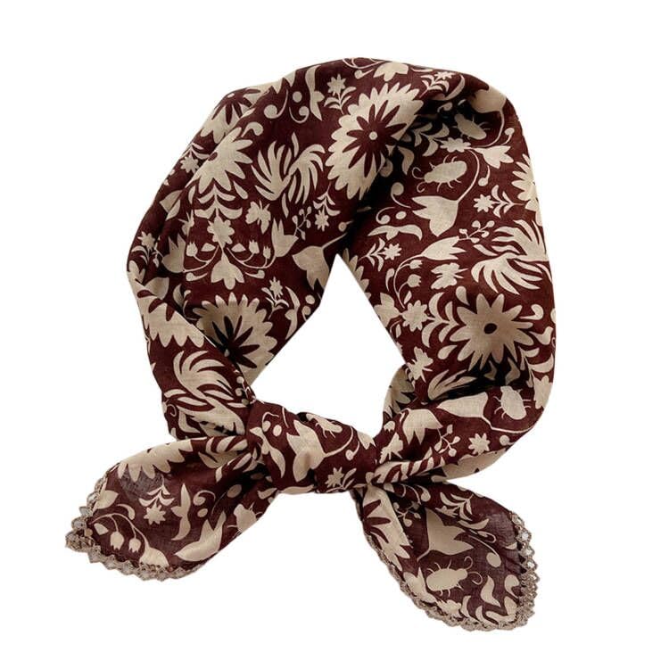 PemilosciLarge Cotton Bandana Headband, Head Wrap, Protective Coverage, Hair Neck Scarf for Women 28 x 28 inch