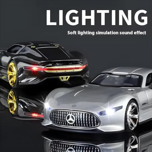 Image of Mercedes Benz Gran Turismo SUV Car 1:32 Scale Model Car Exclusive Alloy Metal Pull Back Die-cast Diecast Metal Pullback Toy Openable Doors & Light Music Best Gifts Kids【Colors as Per Stock 】