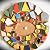 MECCANIXITY 100g Ceramic Mosaic Tiles for Crafts Bulk, Pebble Multicolor Ceramic Tiles for Mosaic Kits Garden Stepping Stone Cup Mat