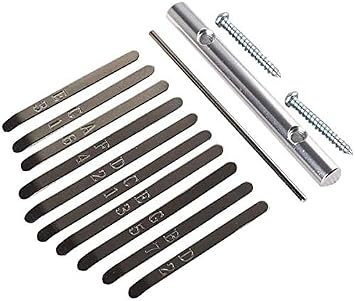 Jiayouy Kalimba Thumb Piano 10 Keys DIY Sets Bridge Saddle for Kalimba Thumb Piano Replacement Accessories
