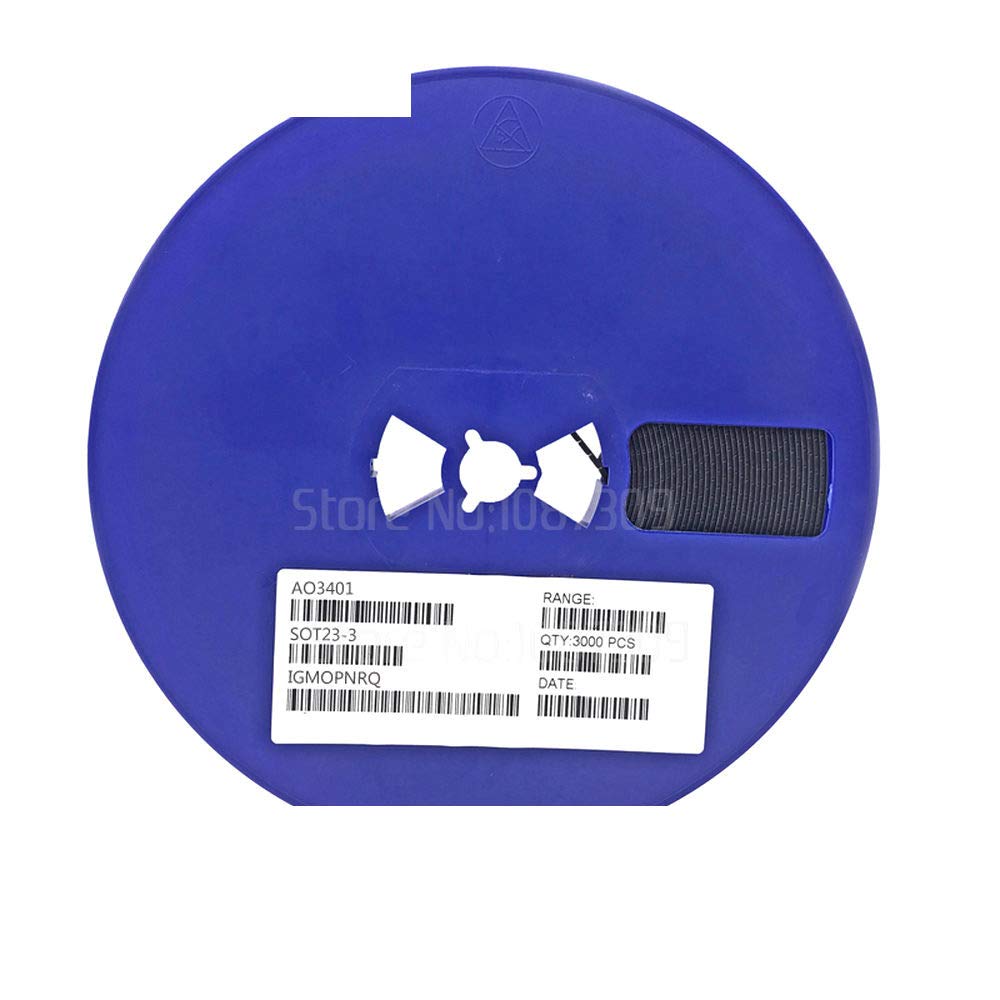 3000pcs AO3401A 100pcs SMD P-Channel 30V 4A (Ta) 1.4W (Ta) mosfet Transistor SOT-23 AO3401