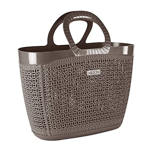 Milton Pluto Shopping Big Bag, Brown (43 x 22 x 44.3 cm) | Grocery Bag | Multipurpose Bag (Polypropylene)