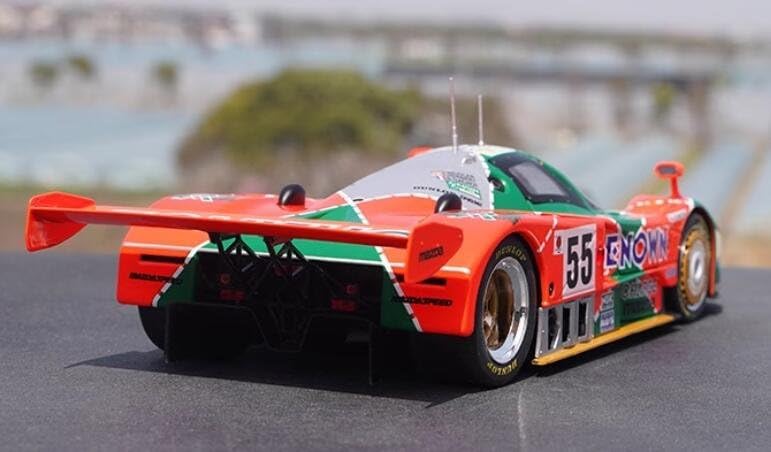 ミニカー IXO 1/18 Mazda 787B IXO 1/18 Scale Mazda 787B Alloy White & Blue Livery Sports