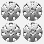 Blendra Universal Set of 4 14 inch Wheel Trims Alloy Wheel Protectors Cover Hub Caps Type(Silver)