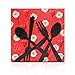 Finex Stainless Paper Large Napkin Holder Stand for Metal Restaurant Party (Black)
