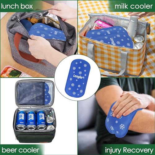 Image of YOUSHARES Ice Pakcs for Insulin Cooler Travel Case - 4 x 160g Large Ice Packs for Diabetes Travel Case, Reusable Travel Ice Packs Keep Cooling