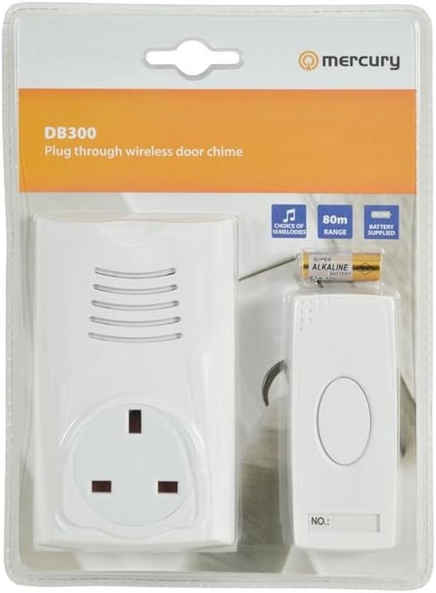 Plug Through Wireless Door Chime