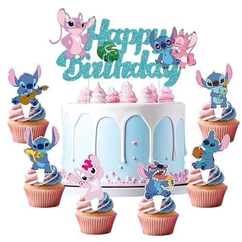 Kuchen Deko Geburtstag Tortendeko-Set Cake Topper Für Kuchen & Cupcakes (D)