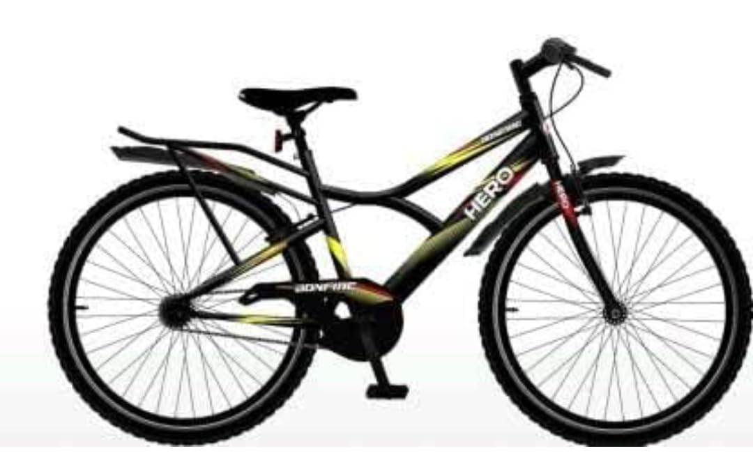 Hero Bonfire Cycle in 26t Wheel Size with Integrated Carrier with Fat Tyres of 26 * 2.40 for Age Group 13 + (B0CQ3N59D7) Amazon Price History, Amazon Price Tracker
