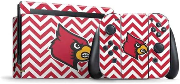 Skinit Decal Gaming Skin Compatible with Nintendo Switch Bundle - Officially Licensed University of Louisville Red Basketball Design