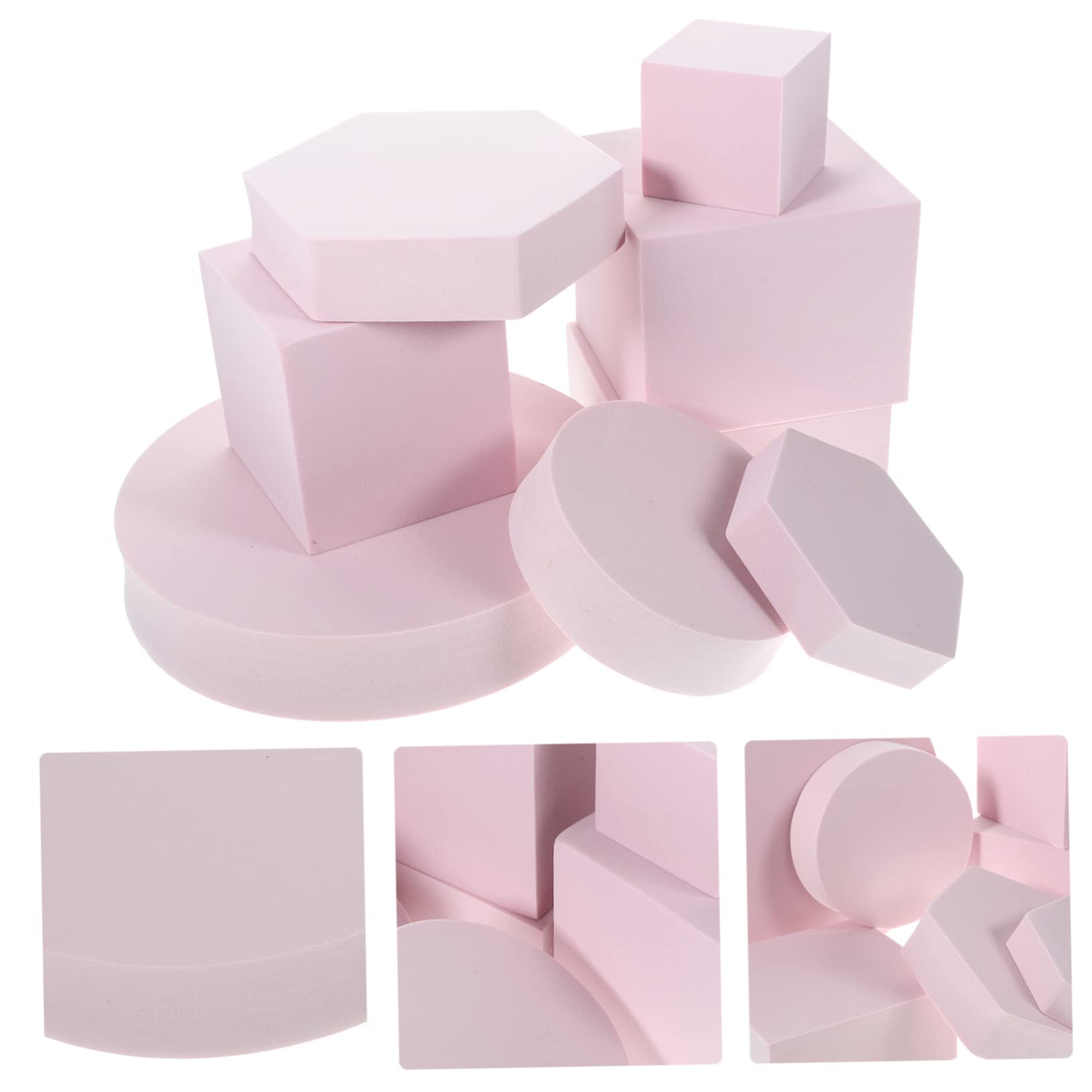8piezas Accesorios Fotográficos Geométricos para Fondo De Fotografía De Joyería y Cosméticos Prop Props De Cubo para Decoración De Estudio