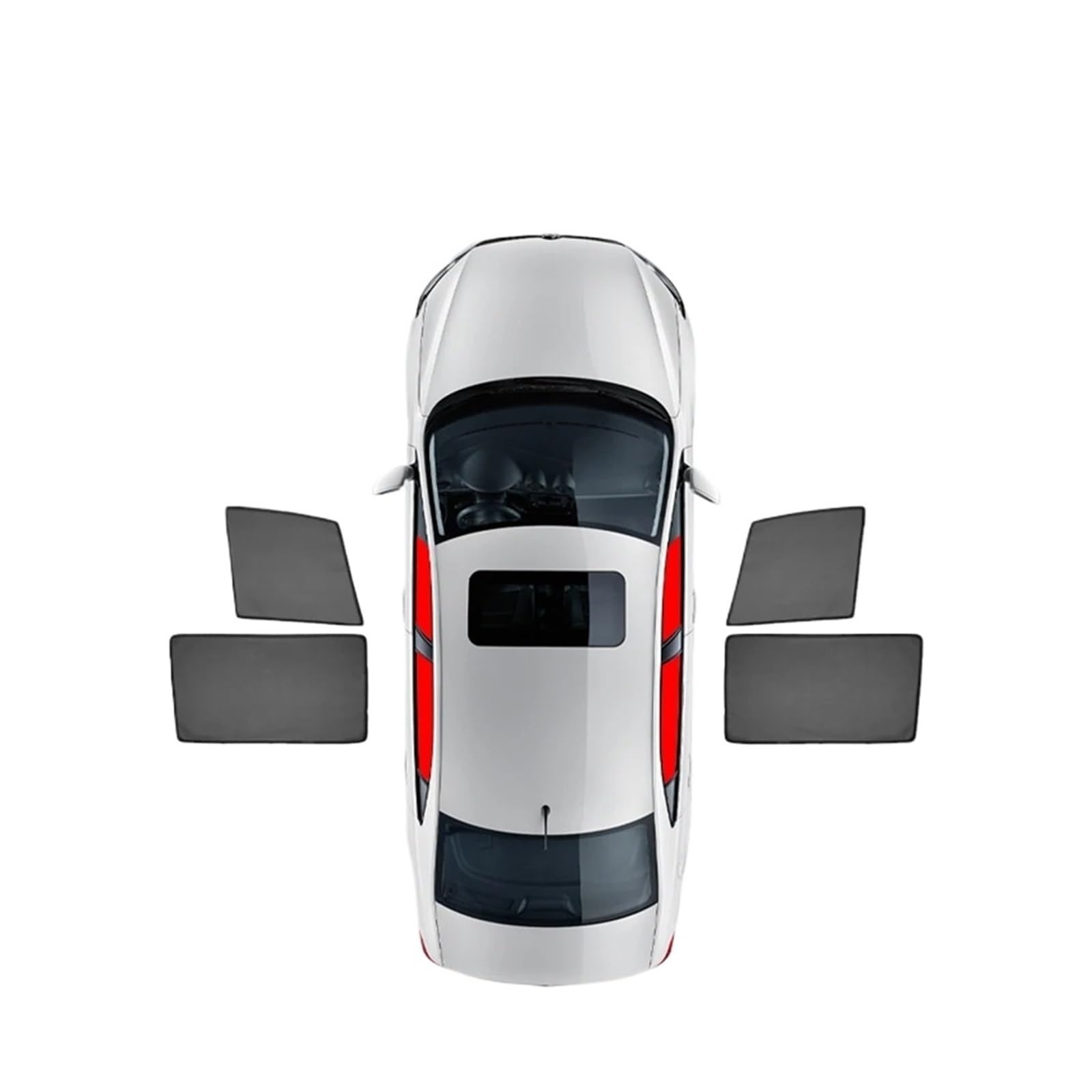 Pare-soleil magnétique de vitre pour MG ZS 2017-2024 - Kit complet 4 pièces - 7