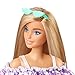 Barbie Loves The Ocean Beach-Themed Doll (11.5-inch Blonde), Made from Recycled Plastics, Wearing Fashion & Accessories, Gift for 3 to 7 Year Olds