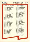 1990 Fleer #654 CL: A's/Cubs/Giants/Blue Jays