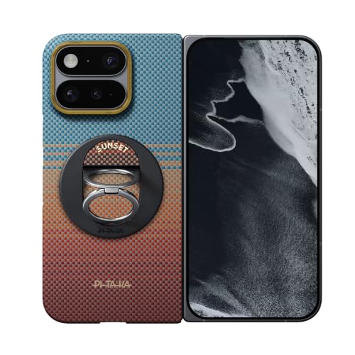 PITAKA Google Pixel 11 Pro Fold�p�P�[�X�iMagSafe�Ή��X�}�z�����O�z���_�[�t���jSunset | �A���~�h�@�ې� ���^ ���y�� ���C�����X�[�d�Ή� �ϏՌ� �J�[�{���� �~�j�}���X�g �V���v��