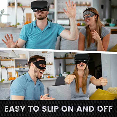 Sweat Guard For Oculus Quest 2, Vellaa Oculus/Meta Quest 2 Accessories Adjustable Vr Sweat Band Breathable Vr Mask For Beat Saber Workout Games(2Pcs) #TOP4