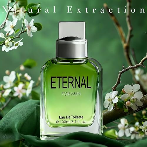 Image of ETERNAL-for men, Men's Cologne Gift, Long Lasting EDP, Aura of Elitism & Modern Style, Perfume for Business, Commute and Casual Use, 3.4 Fl Oz