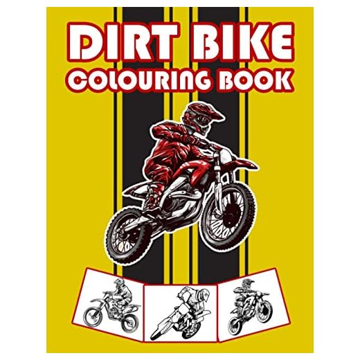 Dirt Bike Colouring Book: Big Motorcycle Coloring Book for Kids & Teens (Kids Coloring Book)