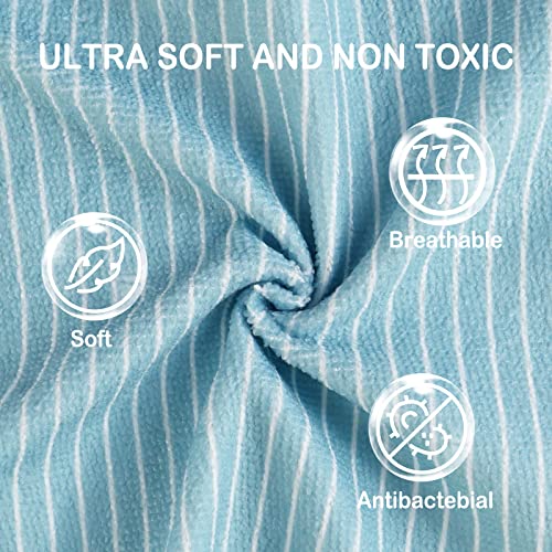 Image of Viviland Baby Washcloths, 24Pack Baby Wash Cloths for Newborn, Baby Towels and Infant Bath Face Washcloths for Boys Girls Super Soft Absorbent, Gentle on Sensitive Skin Body, 9x9 Dinosaur