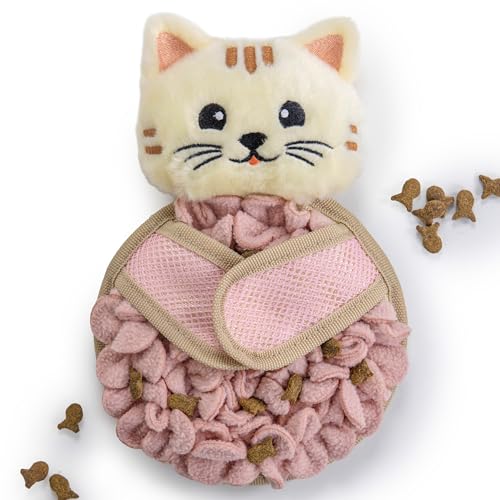 Catstages Snuffle Mat for Cats - Interactive Foraging Toy with Hidden Treats Non-Slip Base and Hunting Stimulation for Mental and Physical Activity 8.7 x 6