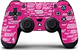 Skinit Decal Gaming Skin for PS4 Controller - Officially Licensed NBA Miami Heat Pink Blast Design