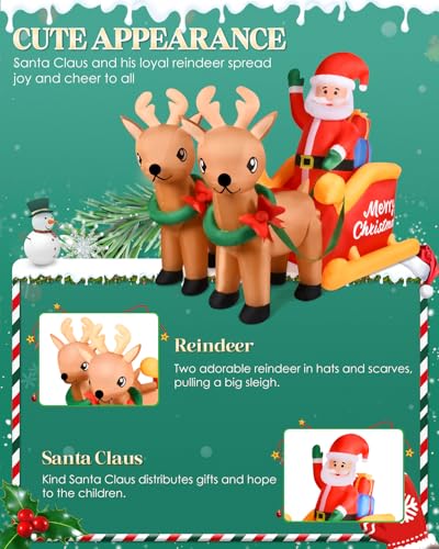 7FT-Christmas-Inflatables-Outdoor-DecorationsSanta-on-Sleigh-with-Reindeers-with-LED-Lights-for-Holiday-Decorations-Indoor-Outdoor-Christmas-Decorations-Yard-Garden-Decor 7FT Christmas Inflatables Outdoor DecorationsSanta on Sleigh with Reindeers with LED Lights for Holiday Decorations Indoor Outdoor Christmas Decorations Yard Garden Decor