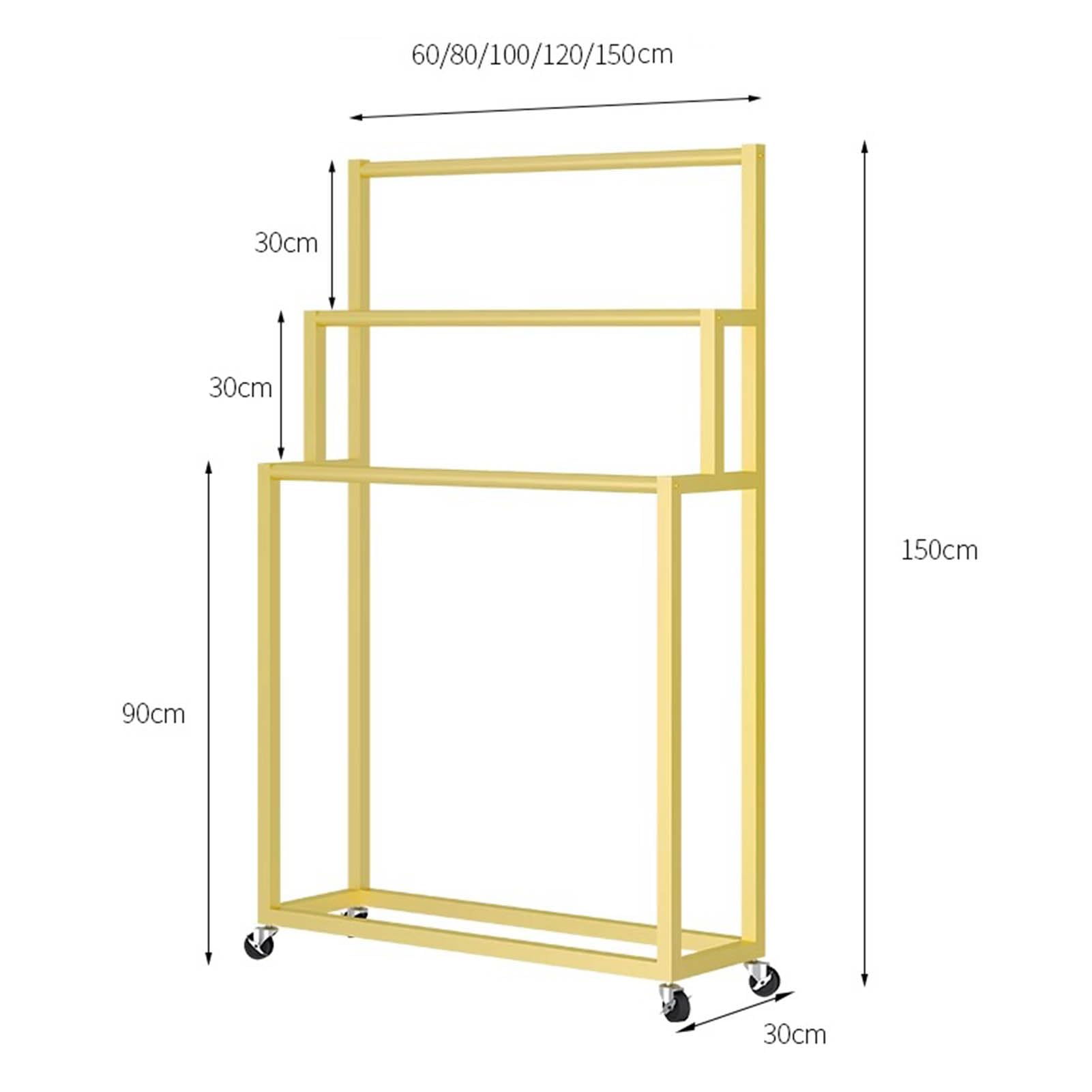 Expositor móvil Independiente para Bufandas y Cinturones: Organizador versátil para chales, hiyabs, Pantalones y Cortinas. Solución comercialización con Estilo.