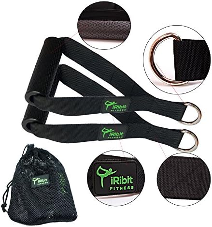 iRibit Fitness Professional Exercise Handles for Cable Machines and Resistance Bands