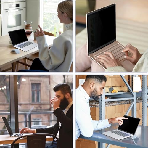 Image of Peslv Magnetic Privacy Screen for Surface Book 3 /2 /1 13.5 Inch, Removable Anti Blue Light Glare Filter, Black Security Private Apy Block Protector
