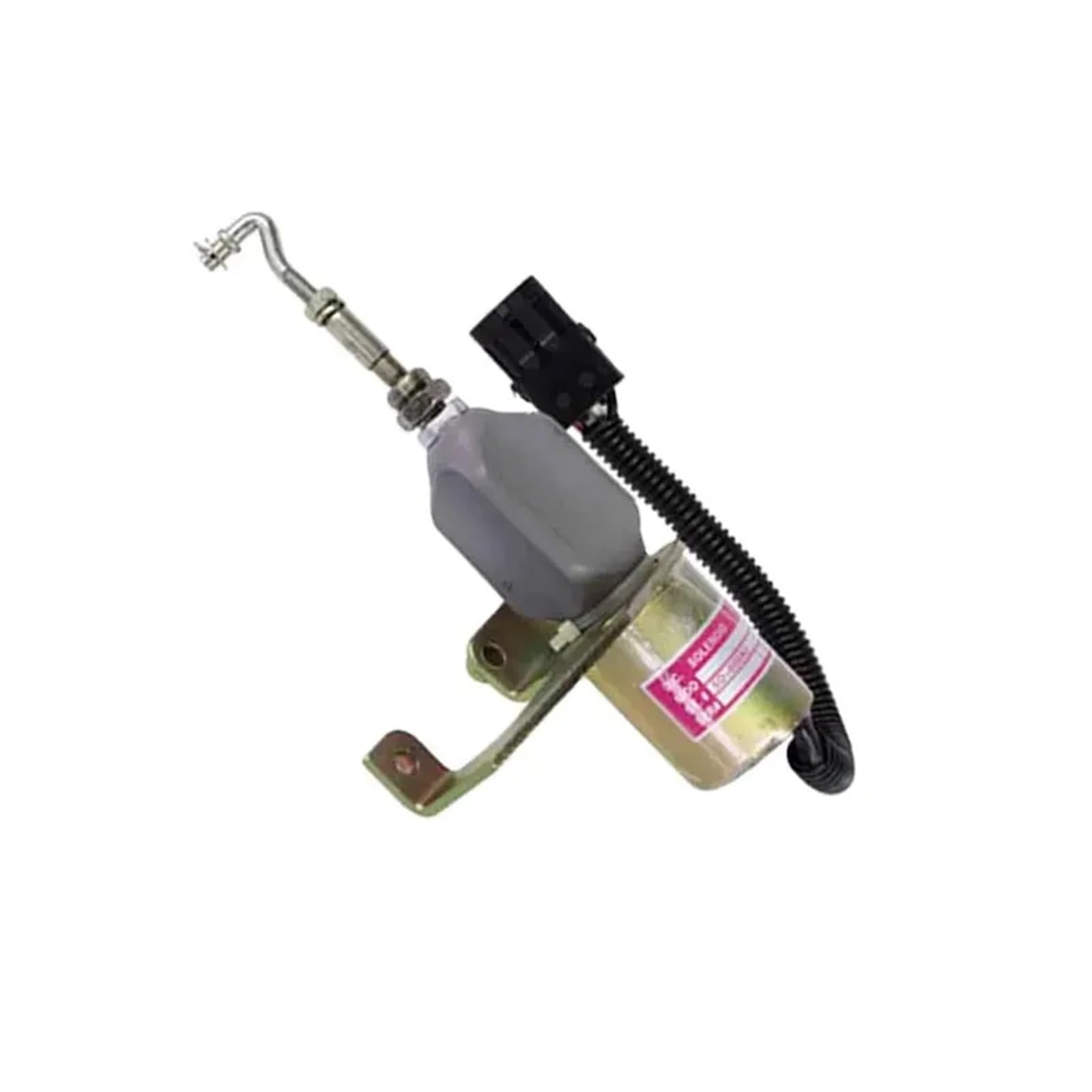 Solenoide de corte de combustible Solenoide de control del acelerador de 24 V, solenoide de corte de combustible 4942879 C5254169 SD-008A2, compatible con Cummins 6CT