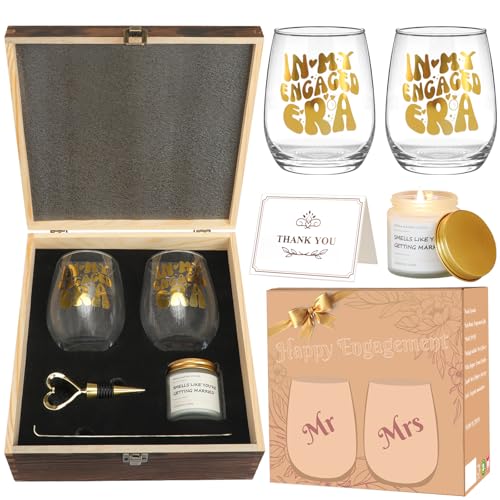 Scawim Mr and Mrs Wine Glasses Set of 2