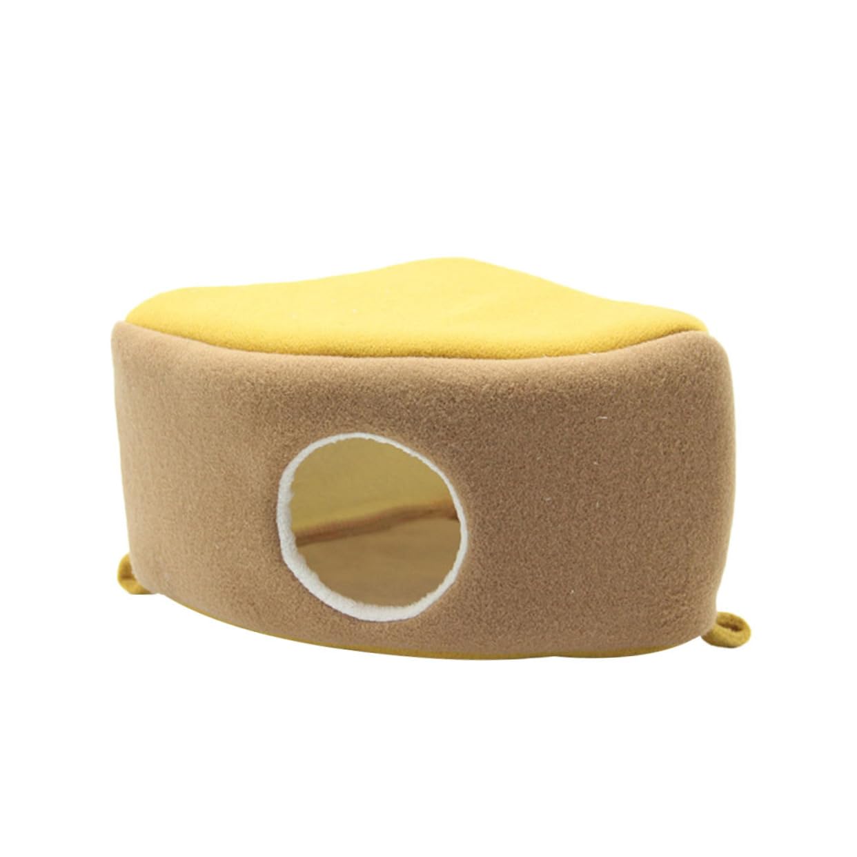 WOONEKY Guinea Pig Hanging Hammock, Corduroy Cake-Shaped Sleeping Nest, Comfortable Rest Spot for Cage