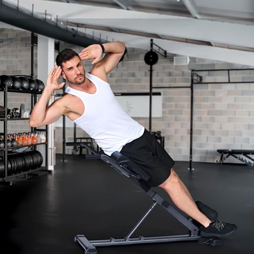 Roman Chair Back Extension Machine Foldable Roman Chair (330lb