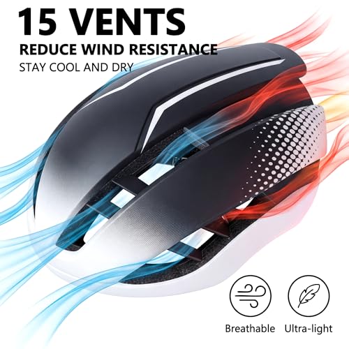 Adult Bike Helmet for Men and Women - Lightweight Mountain and Road Bicycle Helmet with Adjustable Fit, Ventilation and Impact Resistance - image 2