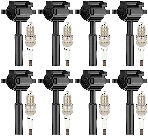 ECCPP UF413 Ignition Coil Kit – 8 Coils + 8 Iridium Spark Plugs + 8 Wires For Buick, Cadillac, Chevy & More (2009-2015)