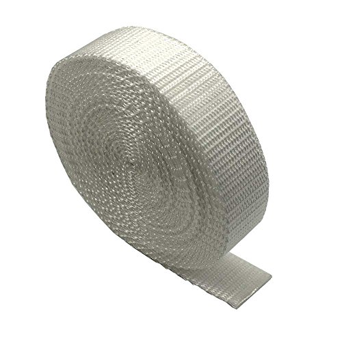 Nastro per fettucce da 25 mm - 5 metri - Zaino, zaino, cinghia per bagagli, cinghie per il trasporto, cinture - Bianca