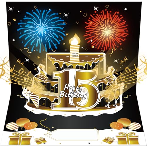 Turypaty 15΂̒aJ[h |bvAbv3DP[L - ԉ&y&oLhCg ʔ Happy 15 ubNS[h o[Xf[J[h j̎qA̎qAFlAqAAA{[Cthւ̃Mtg