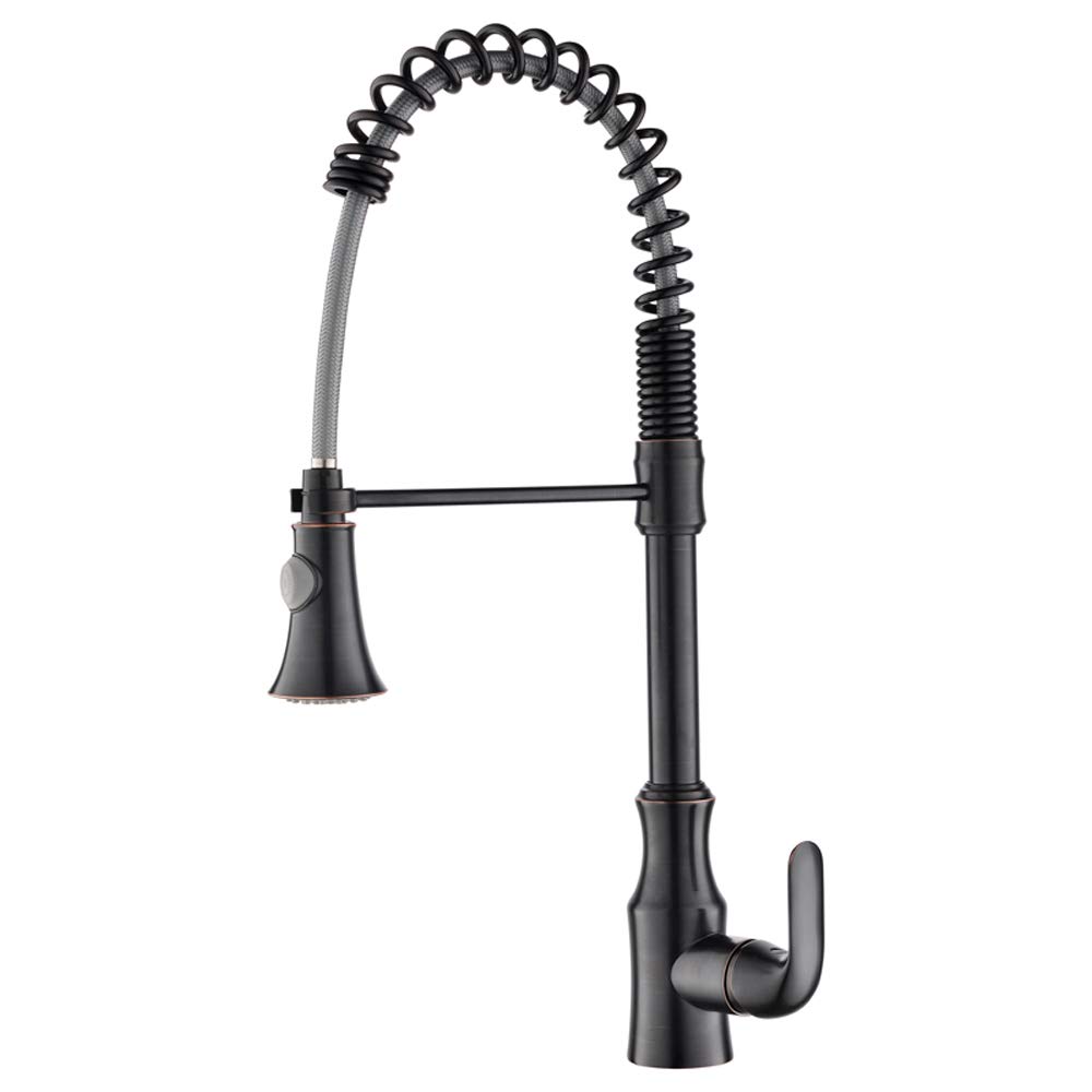 Pull Out Chrome Brass Kitchen Sink Faucet Mixer Tap Swivel Spout Faucets