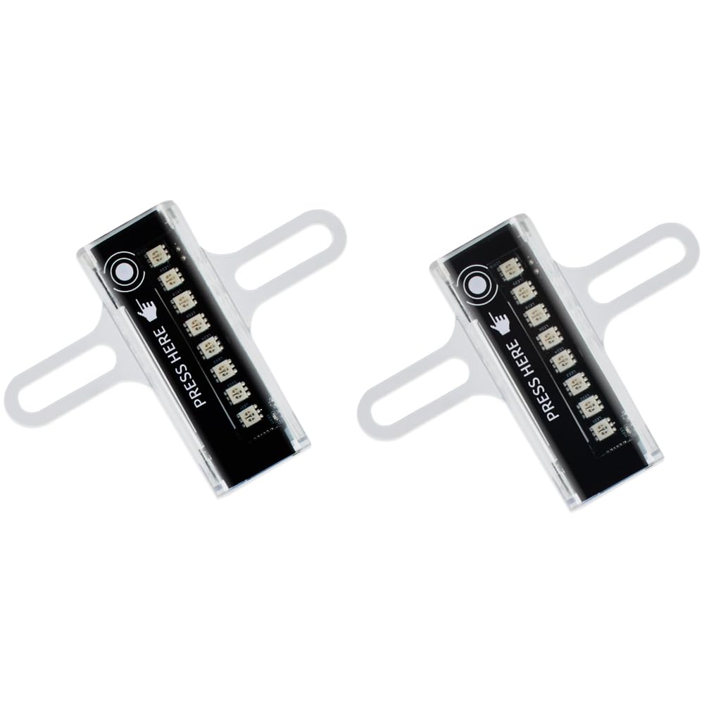 Luci a LED per raggi della bicicletta, impermeabili, per guida notturna, 32 modalità di luce di sicurezza, confezione da 2 luci per ruota della bicicletta, doppio interruttore automatico e manuale