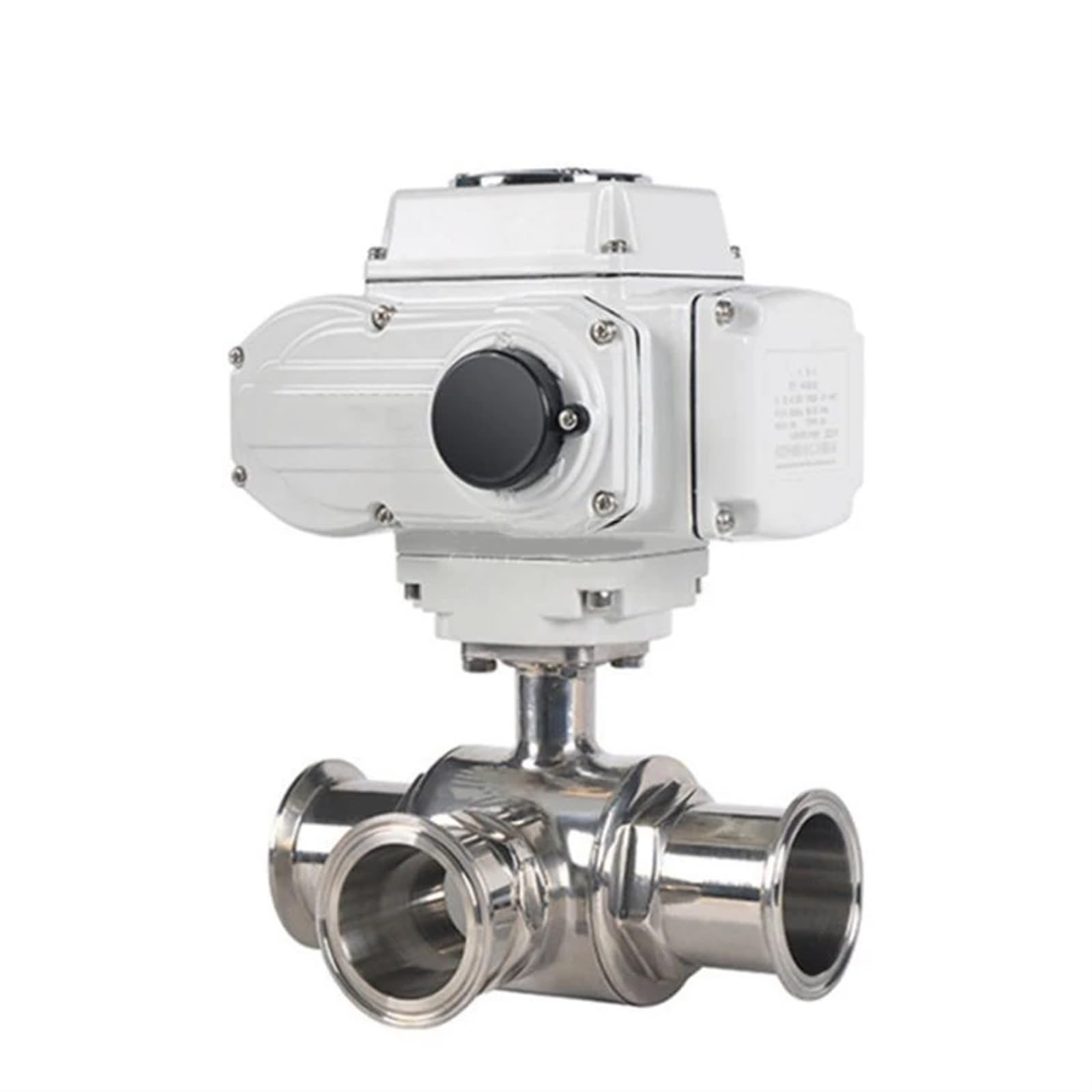 Efnjdkvdy One Color 51Mm Motorized Ball Valve - Stainless Steel Q911f-16P Electric Ball Valve, 15Nm Torque, Ip65 Protection(T Type-220Vac)