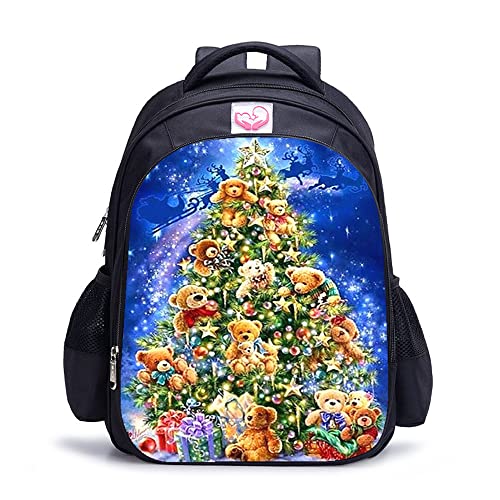 Sac à dos Sapin de Noël cartable 41x28x12 cm pour soulager le dos
