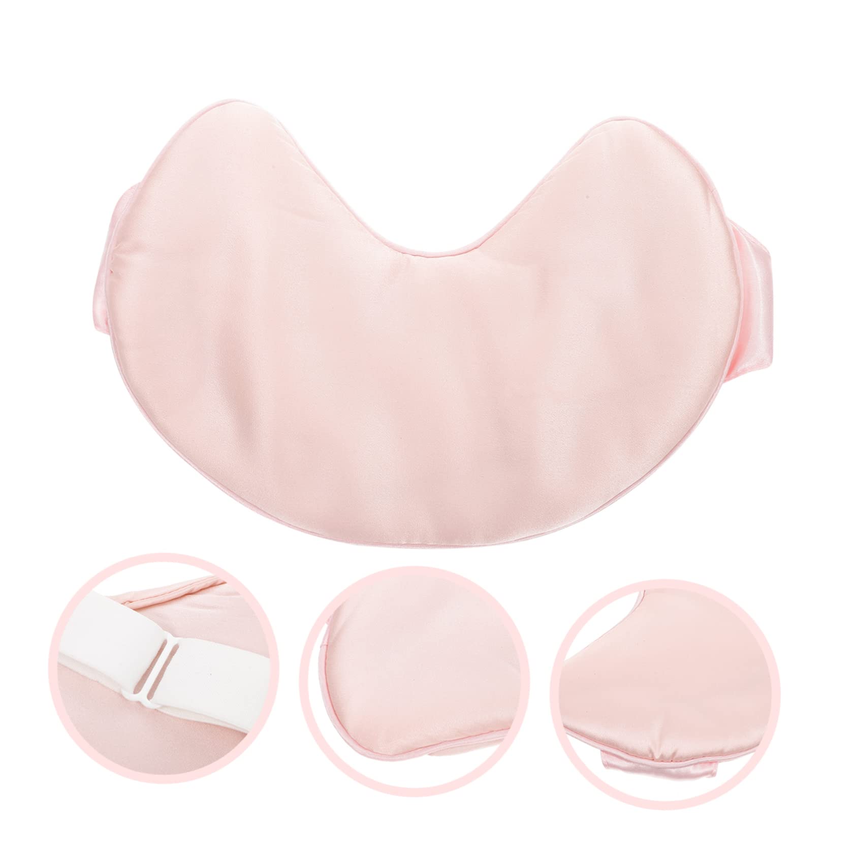 Doppelseitige Seiden Schlafmaske aus Seide und Baumwolle, Rosa